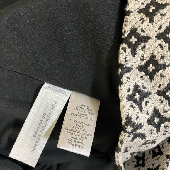 NWT Loft cream and black tulip π· skirt Sz 10P - Picture 7 of 15